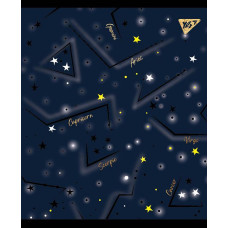 Зошит уч. "YES" 24арк.# /765225/ "Cosmic system" фольга золото+софт-тач+УФ-виб. (10/160)