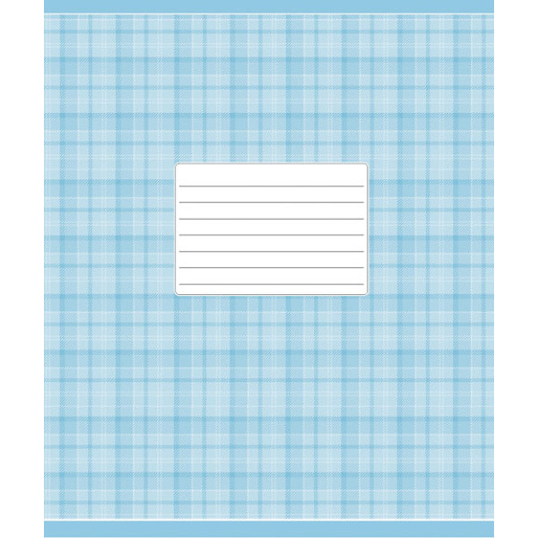 Student's notebook "Schoolboy" 12 sheets == /2578L/ BACKGROUND "Blue tartan" (30/300)