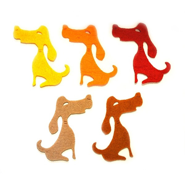Blank "Diamond handles" /120260/ "Dog", 7 cm, 50 pcs in a pack