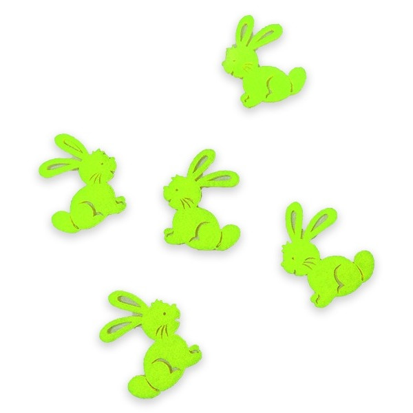 Blank "Diamond handles" /120364/ "Rabbit", 5 cm, 30 pcs in a pack, light green