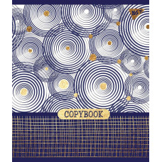 Тетрадь уч. "YES" 24арк. # / 765231 / "Indigo" софт-тач + фольга золото (10/160)