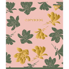 Тетрадь уч. "YES" 48арк. # / 764360 / "PASTEL FLOWERS" мат. ВДЛ + софт-тач + фольга золото (5/100)