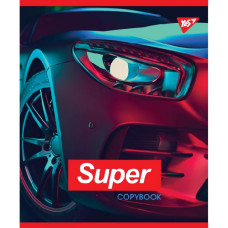 Тетрадь уч. "YES" 48арк. # / 764346 / "SUPER CAR" Иридиум + УФ.спл. (5/100)
