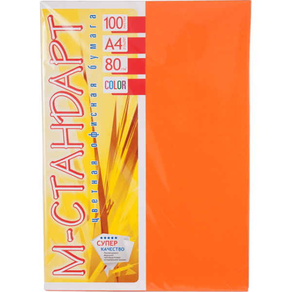 Color paper "M-Standard" A4 int. (80g) Orange /240-OR43/ (100 sheets)