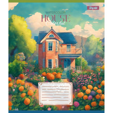 Тетрадь уч. "1В" 18л.== /766981/ "House colorful" (25/400)
