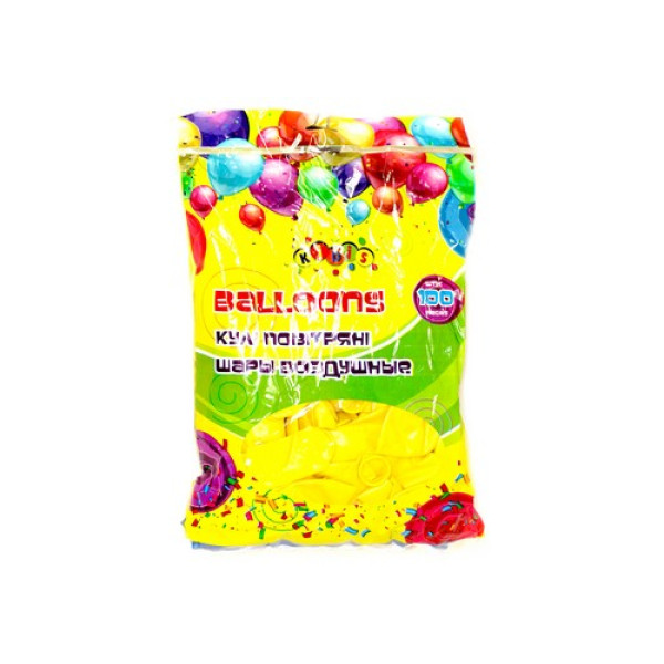 Balloons "Kidis" /8648/ Yellow mother-of-pearl, 12'(30cm) 100pcs/pack