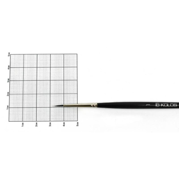 Squirrel brush round "KOLOS" Classic 3049R, No. 1, k.r. (1/12)