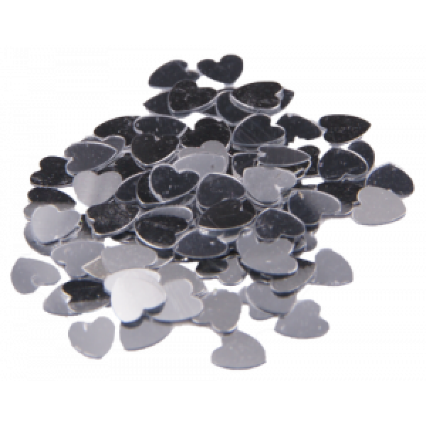 Glitter "Atlas" /AS-2092, A-957/ "Heart" Silver 1 g, in unit/pack (1/50)