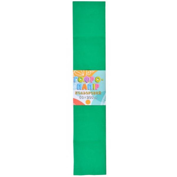 Corrugated paper 230% "Bourgeois" /FWCP-230-40/ 50*200cm, green 1 pc./pack. (1/20)