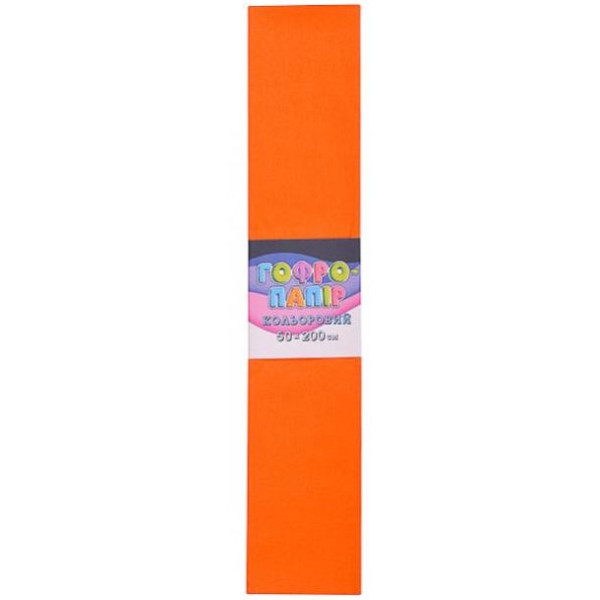 Corrugated paper 230% "Bourgeois" /FWCP-230-707/ 50*200cm, orange 1 pc./pack. (1/20)