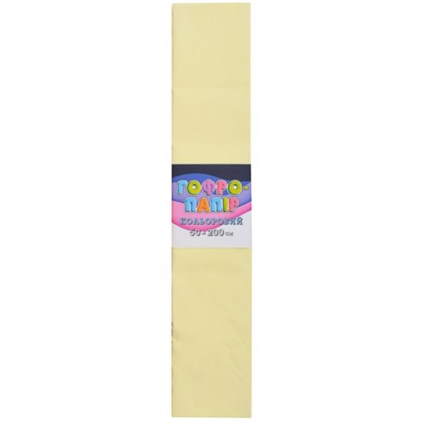 Corrugated paper 17g/m2 75% "Bourgeois" /СР-75-03/ 50*200cm, beige (10/100)