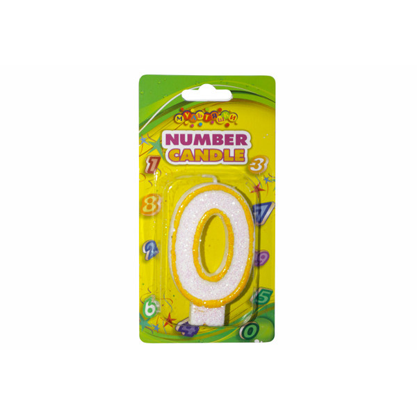 Candle - number "WB" /HS101-0/ "0" with circle contour (1/12)