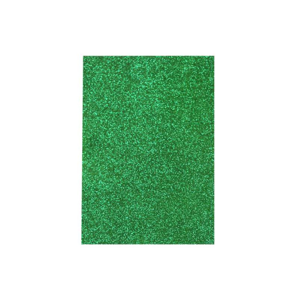 Flexica (foamiran) with glitter "WB" /7946/8956/ 20*30cm, GREEN GRASS, 2mm (10 sheets/pack) (1/100)
