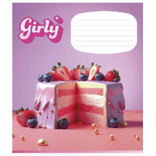 Тетрадь уч. "Star" 12л.== /3330L/ "Girly (Девичьи штучки)" ВД-лак (девочка) (30/360)