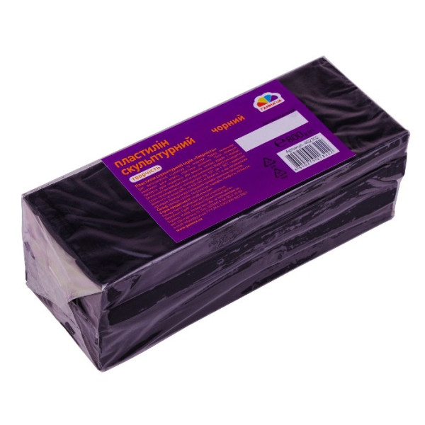 Sculptural plasticine "GAMMA'UA" BLACK /402302/ 800g. (1/3)