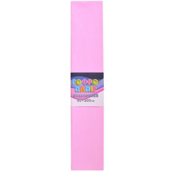 Corrugated paper 17g/m2 75% "Bourgeois" /СР-75-17/ 50*200cm, light pink (10/100)