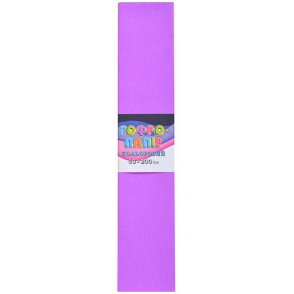 Corrugated paper 17g/m2 75% "Bourgeois" /СР-75-21/ 50*200cm, purple (10/100)