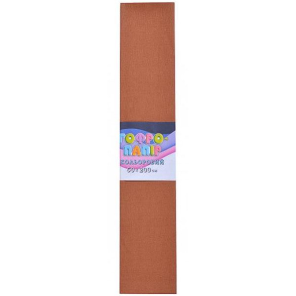 Corrugated paper 17g/m2 75% "Bourgeois" /СР-75-44/ 50*200cm, light brown (10/100)