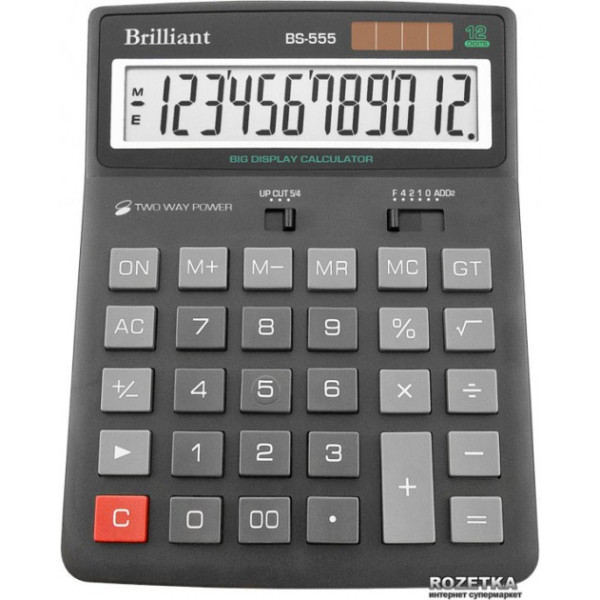 Calculator "Brilliant" /BS-555B/ 12-bit, 1 memory 155*205