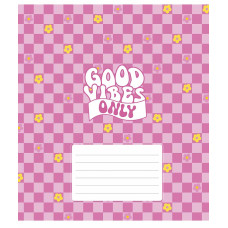 Тетрадь уч. "Star" 24л.== /3561L/ "Good vibes only" ВД-лак (девочка) (25/200)
