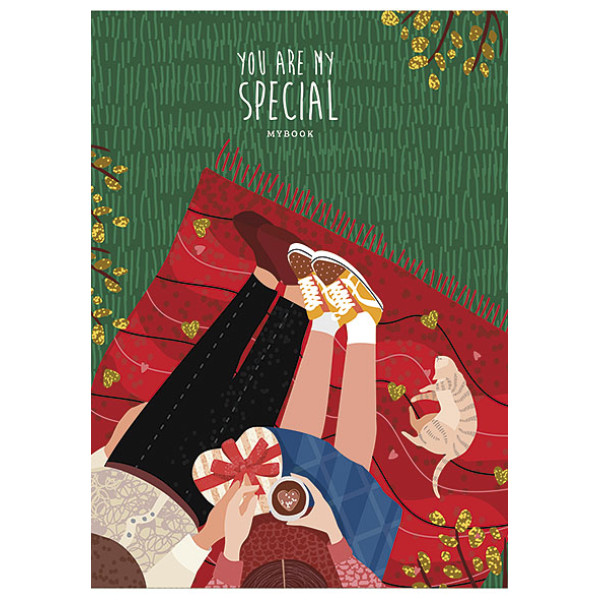Notebook "TwinBook" A5 2in1 /A5-2*040-583/ == + WITHOUT LINES cream, select. Met. VAT (64)
