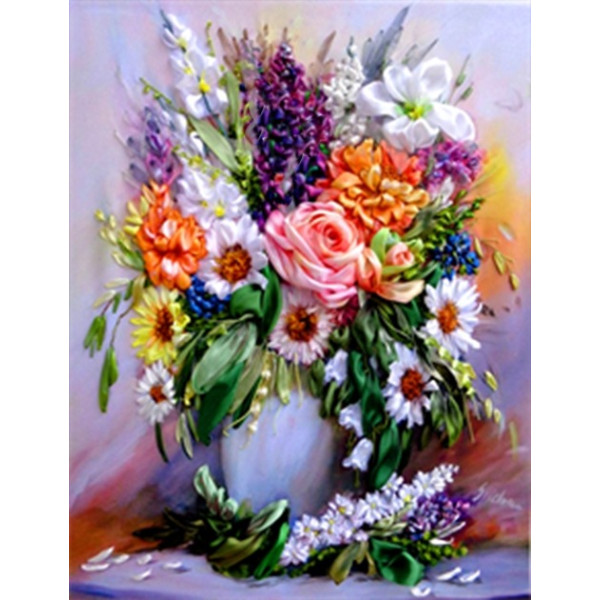 Diamond mosaic "Go to art" /178901/ "Waltz of flowers" 30*40 cm