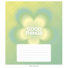 Тетрадь уч. "Школярик" 18л. == /3526L/ "Good things" выб.УФ-лак (девочка) (25/250)