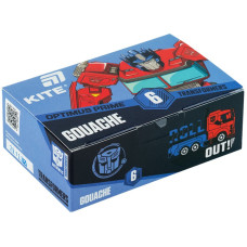 Гуашь "Kite" 6 цв. 20 мл /TF26-062/ Transformers (1/24)