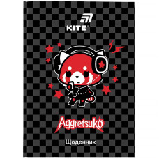 Дневник школьный "Kite" /AR26-262/ твердая обкл. PU, Aggretsuko (1/20)