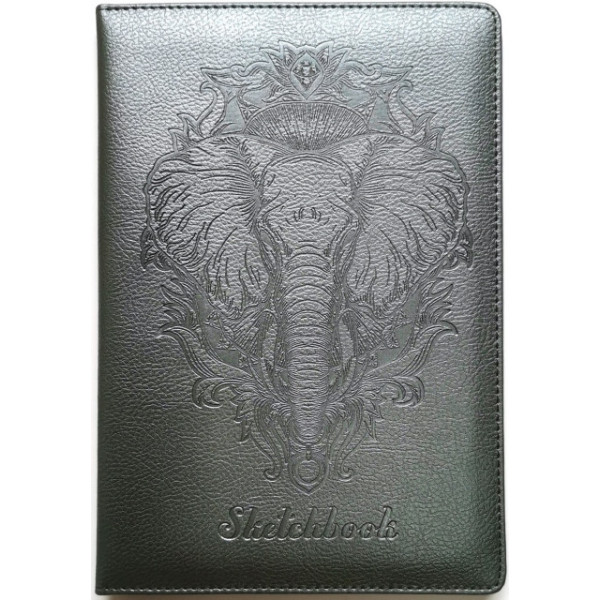 Sketchbook "Bourgeois" A5/64 leatherette TV cover /diz.9304/ ext. Box 100g, clean (1/40)