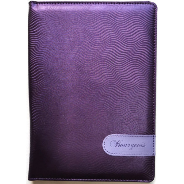 Notebook "Bourgeois" A5/80 leatherette TV cover /diz.9210/ ext. Bl. 70g, # (1/40)