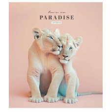Тетрадь уч. "Школярик" 48л.# /3256K/ "Love in paradise" УФ-лак (девочка) (10/100)