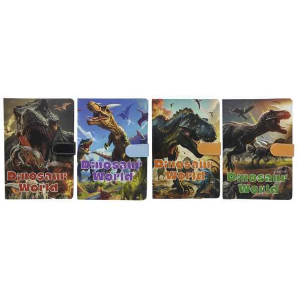 Notebook A5/80 sheets. /9035-201-CK/ on the "Dinosaurs" magnet # mix (1/12)