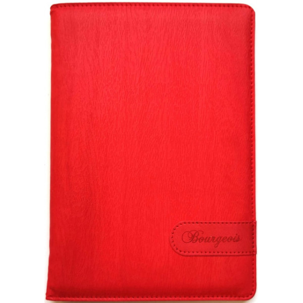 Notebook "Bourgeois" A5/80 leatherette TV cover /dis.9237/ ext. Bl. 80g, clean (1/40)