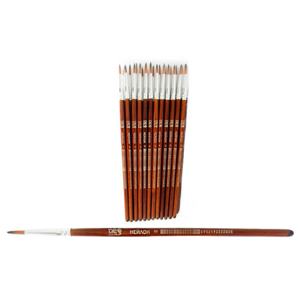 Round nylon brush "Neo Line" No. 2 /2202-CHNR/ (25/250/5000)