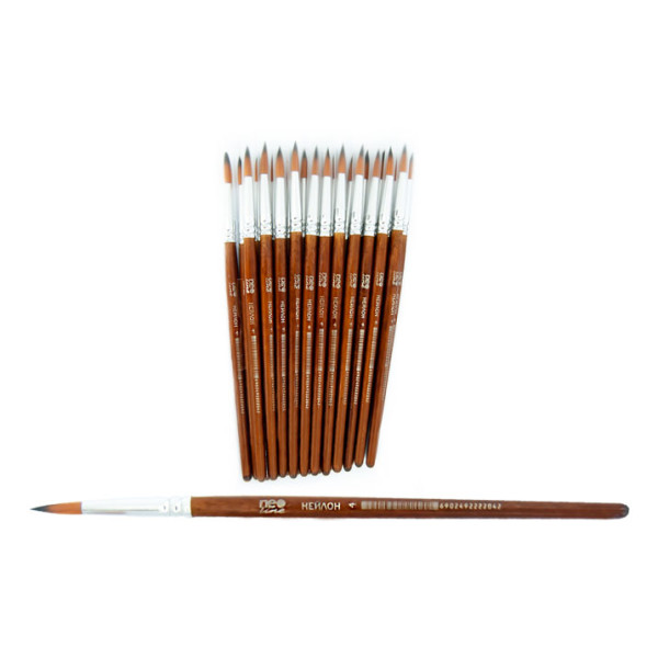 Round nylon brush "Neo Line" No. 4 /2204-CHNR/ (25/250/5000)