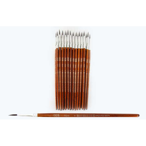 Round pony brush "Neo Line" No. 0 /2100-CHPR/ (25/250/5000)