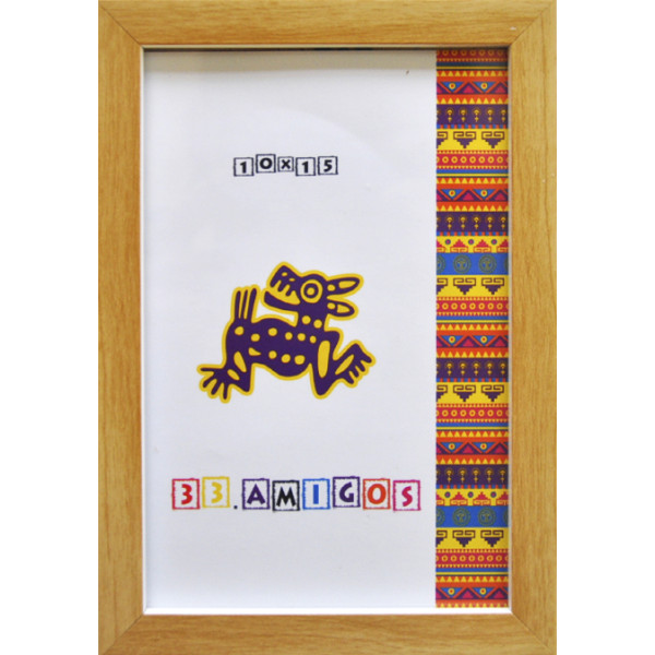 Photo frame 15*21 "33 Amigos" /1521-1611-5037/ light brown, baguette 1611 flat (1/30)