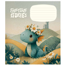 Тетрадь уч. "Школьник" 12л.# /3755K/ Fairytale Stories ВД-лак (девочка) (30/300)
