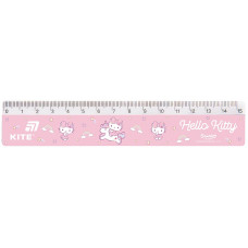 Линейка 15см пл. "Kite" /HK26-090-2/ Hello Kitty (1/100)