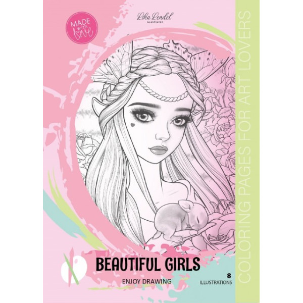 Coloring page A4/8 sheets. "ASH" 210x297 mm, Bracket, 120g/m2, size 23374 (1/20)