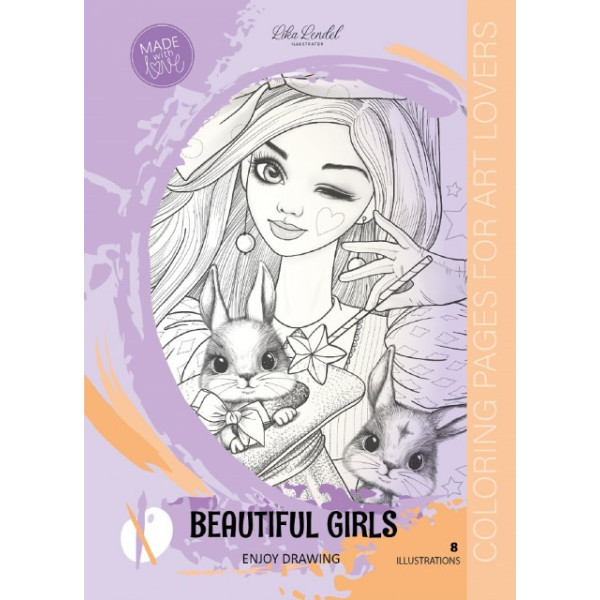 Coloring page A4/8 sheets. "ASH" 210x297 mm, Bracket, 120g/m2, size 23376 (1/20)