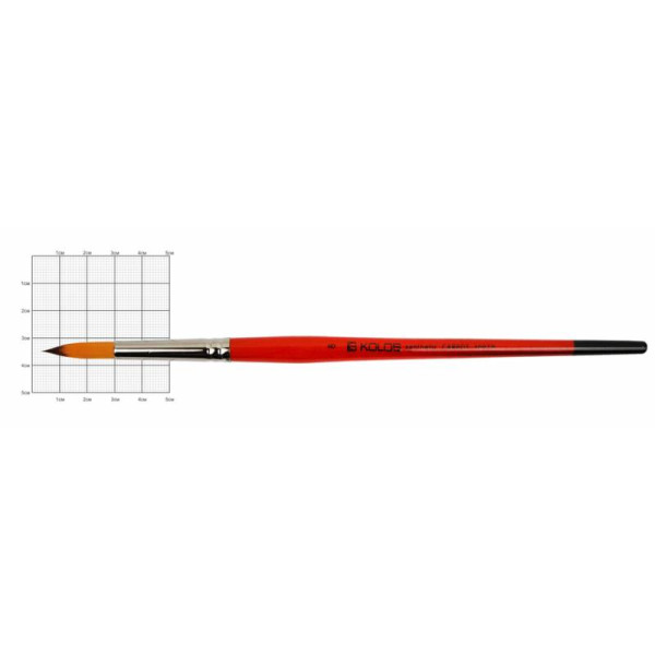 Round synthetic brush "KOLOS" Carrot /1097R/ No. 8, k.r. (1/12)