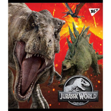 Тетрадь уч. "YES" 18арк. # / 765316 / "Jurassic World" Иридиум + гибрид.виб.лак (10/200)