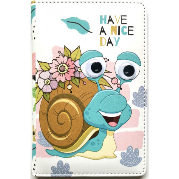 Sketchbook CHILDREN "Bourgeois" A6/64 leatherette TV cover /dis.9341/ ext. Bl. 70g, clean, embossed + layer. eyes (1/60)