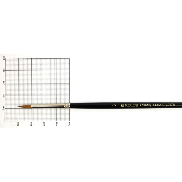 Column brush round "KOLOS" Classic 3007R, No. 3, k.r. (1/12)