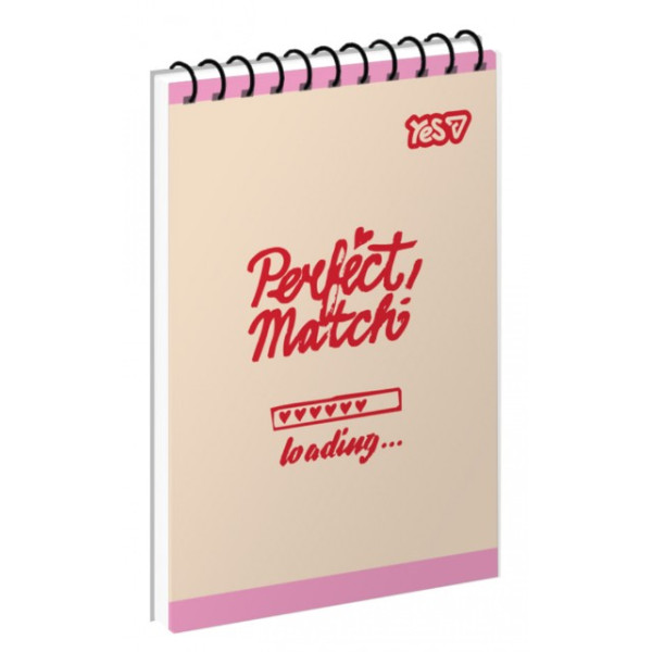 Notebook A7/80 # spiral from above "YES" /152551/ "Perfect Match" (1/336)