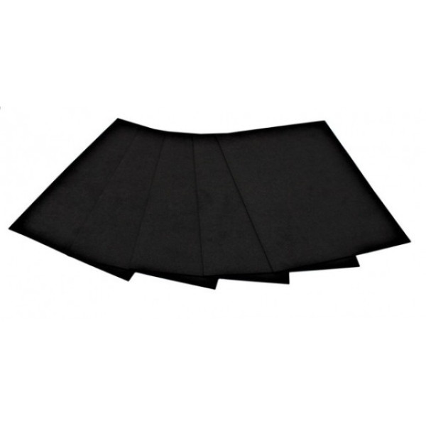Flexica (foamiran) "Art studio of Happines" /EVA-1-028/ 1mm black (5 sheets in a pack) (1/400)