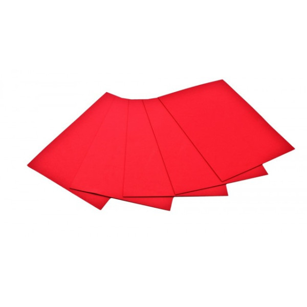 Flexica (foamiran) "Art studio of Happines" /EVA-002/ 2.00 mm red (5 sheets in a pack) (1/200)