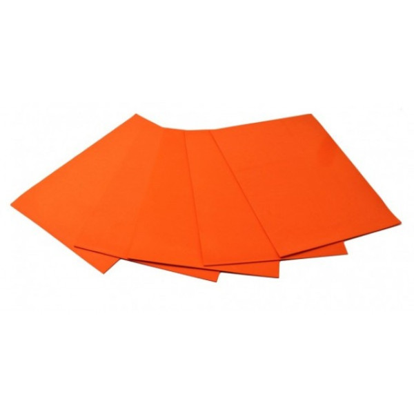 Flexica (foamiran) "Art studio of Happines" /EVA-008/ 2.00 mm orange (5 sheets in a pack) (1/200)